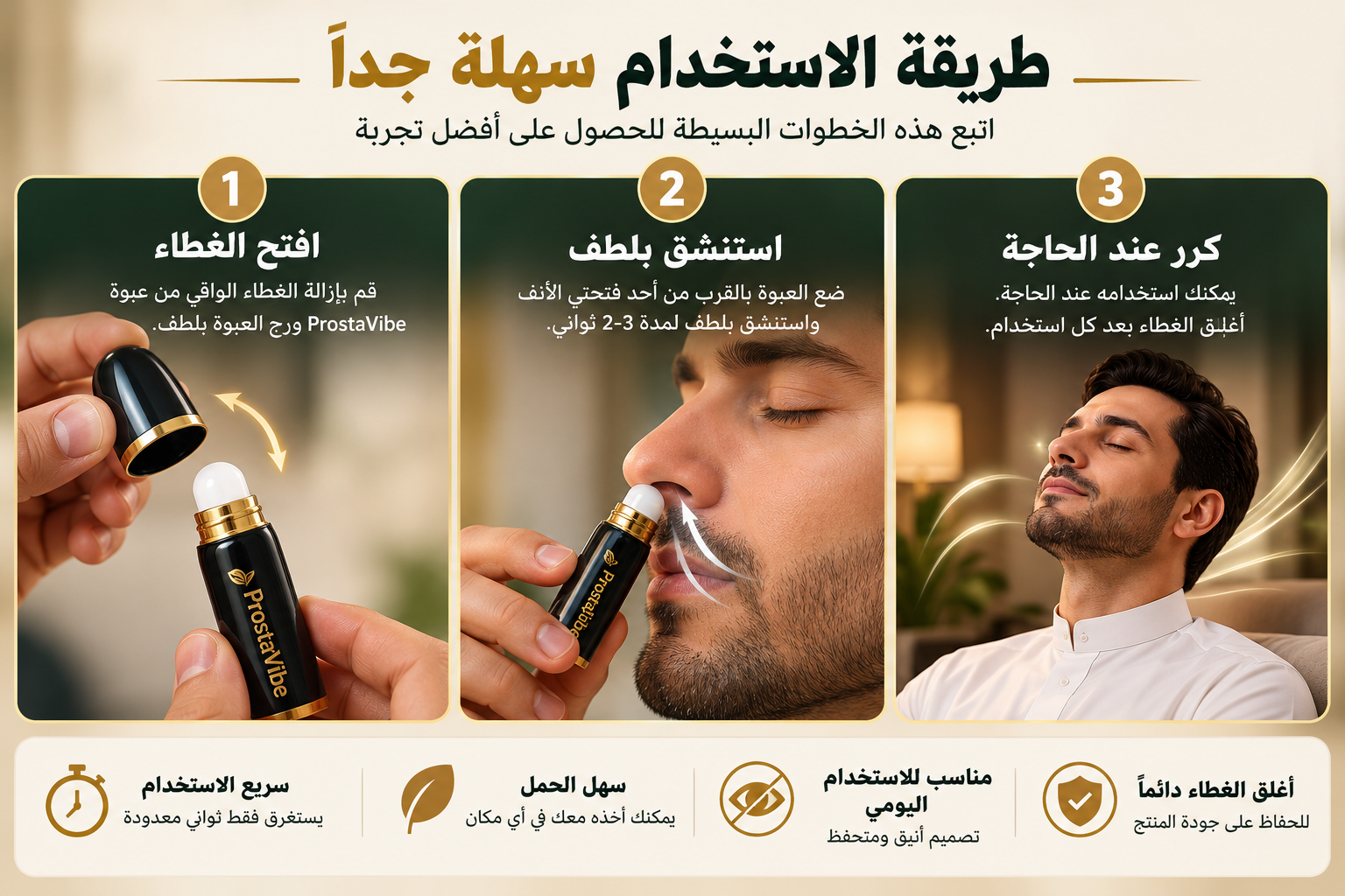 طريقة استخدام ProstaVibe — إرشادات توضيحية